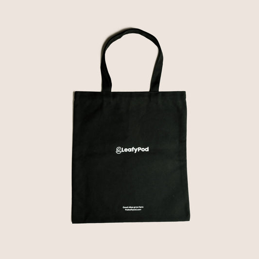 LeafyPod Logo Canvas Tote